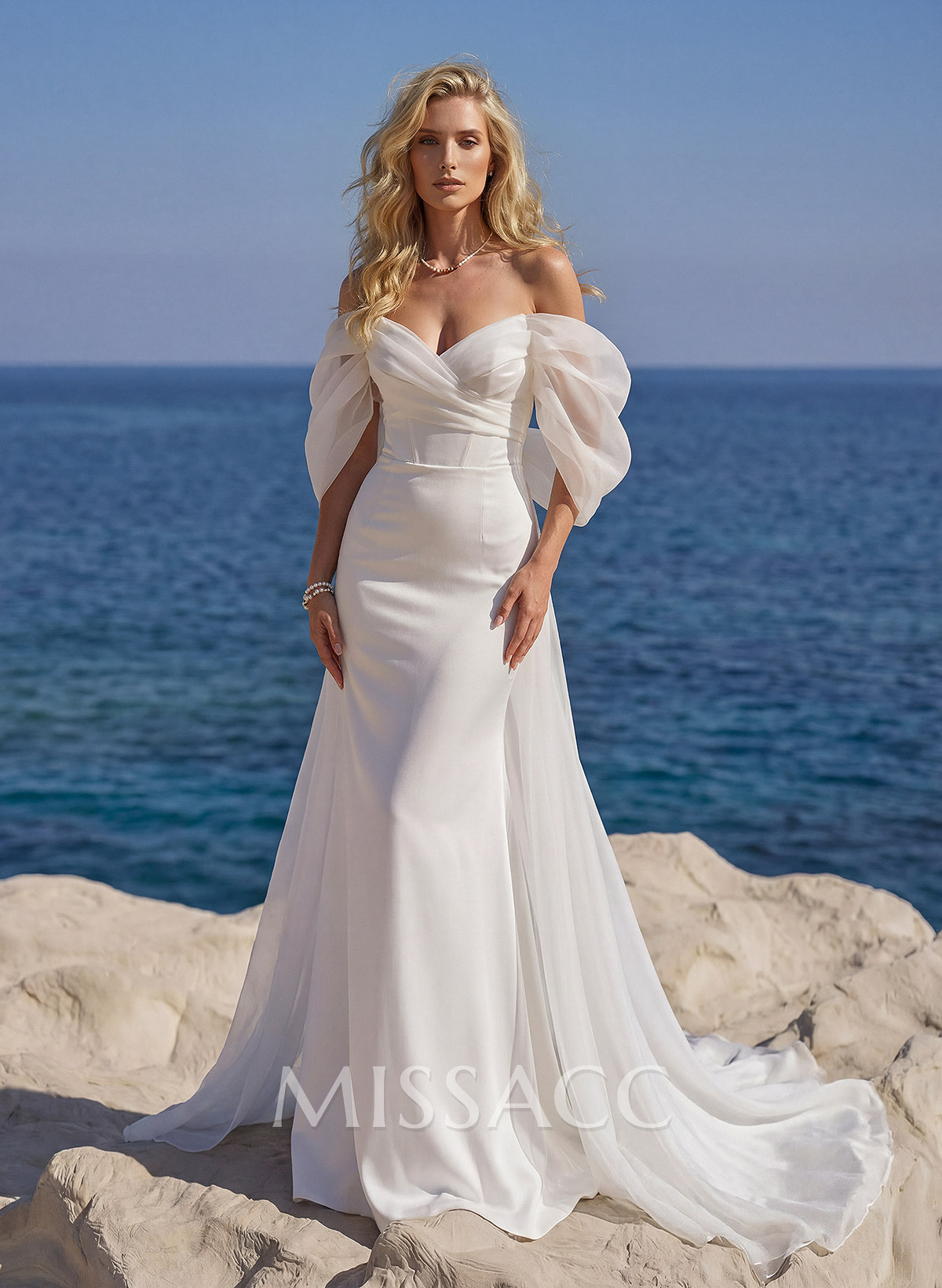 Modern Off-The-Shoulder Trumpet/Mermaid Wedding Dresses Modern Off-The-Shoulder Trumpet/Mermaid Wedding Dresses