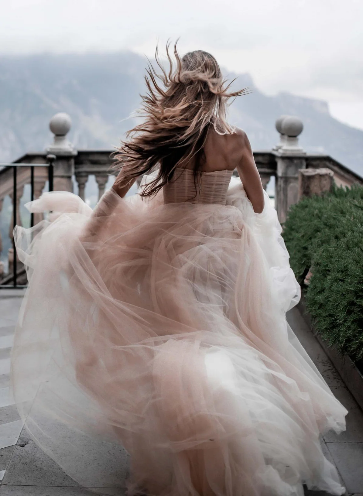 boho tulle maxi dress Boho Romantic Tulle Long Wedding Dresses, New Arrival Wedding Dresses –  ClaireBridal main image 0