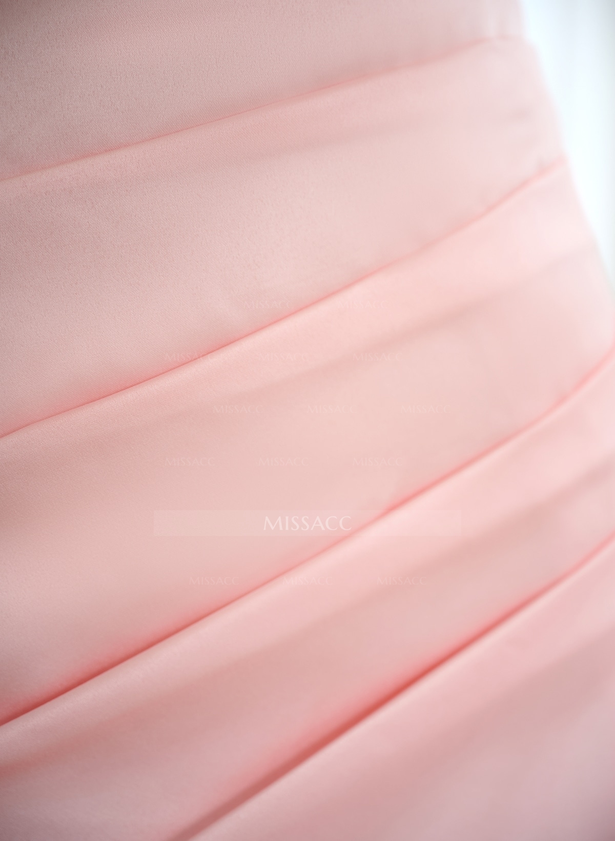 One-Shoulder Sheath/Column Satin Bridesmaid Dresses With Bow