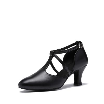Closed Toe T-Strap Ballroom Dance Shoes For Women