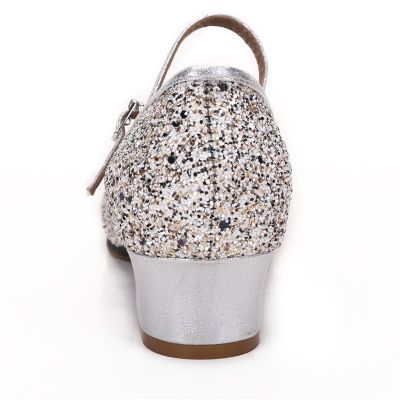 Round Toe Glitter Ballroom Dance Shoes For Women