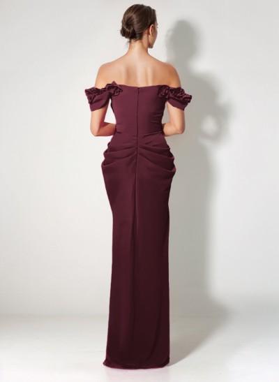 Off-The-Shoulder Trumpet/Mermaid Asymmetrical Evening Dresses