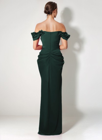 Off-The-Shoulder Trumpet/Mermaid Asymmetrical Evening Dresses