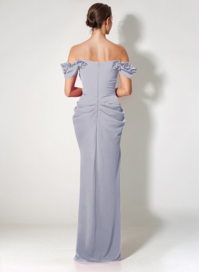 Off-The-Shoulder Trumpet/Mermaid Asymmetrical Evening Dresses