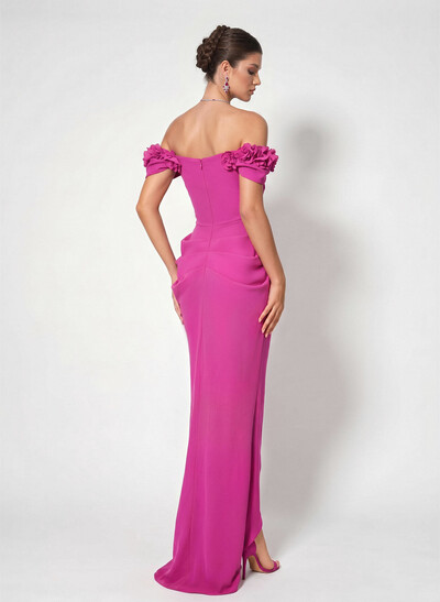 Off-The-Shoulder Trumpet/Mermaid Asymmetrical Evening Dresses