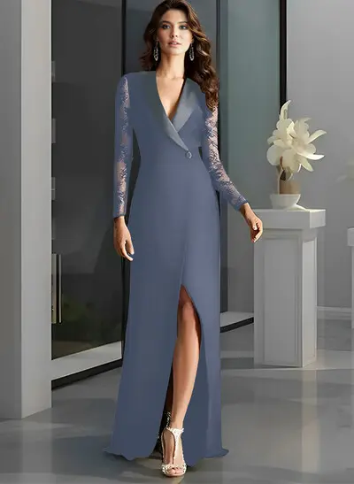 long formal shift dresses Alex Evenings Gown Women's 4P Blue Long Shift Dress Beaded Illusion Formal $299