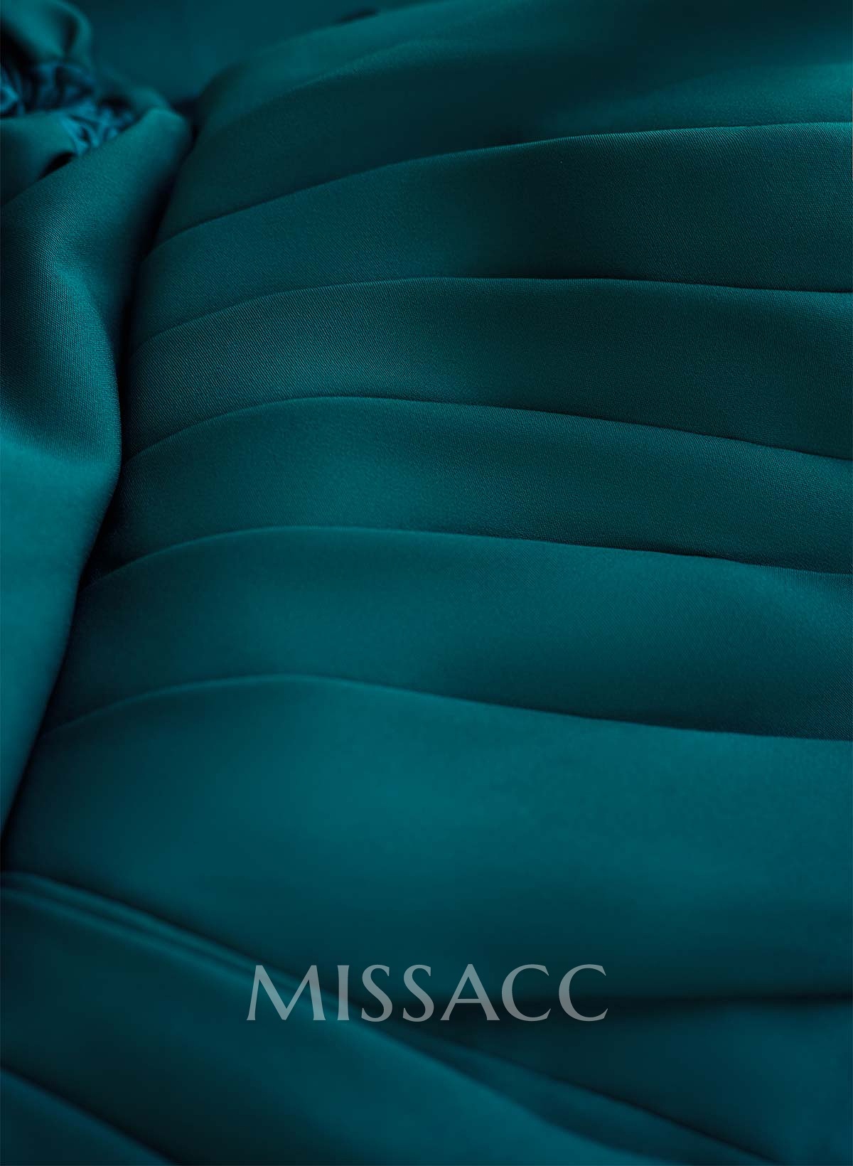 Sheath/Column Long Sleeves Evening Dresses Elastic Satin With Split Front