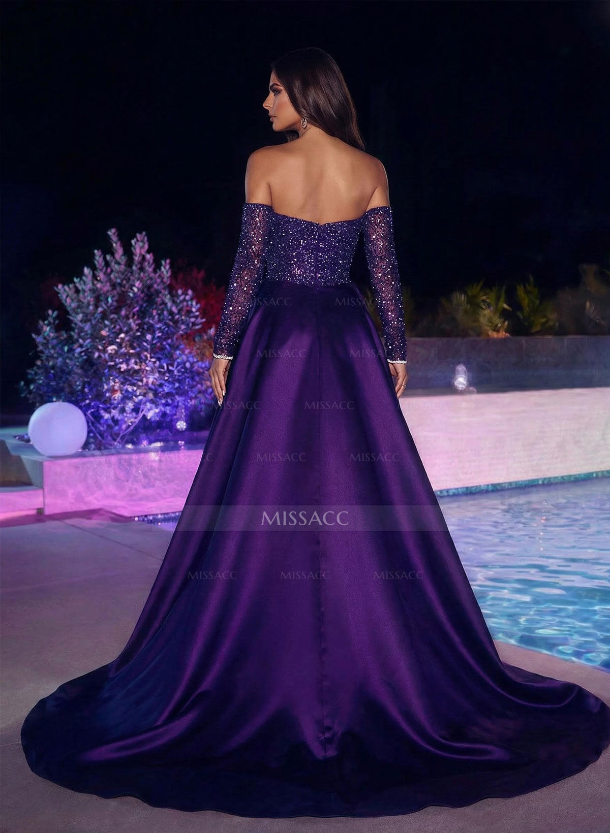 Sparkly Sequined Sexy Sweetheart Evening Dresses With Trumpet/Mermaid