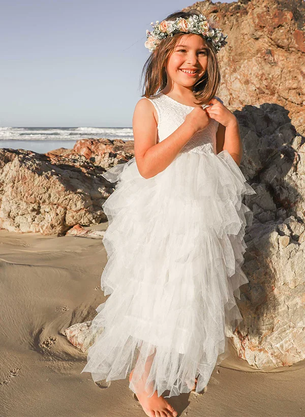 wedding dress beaded belt Girls Dress - Sailboats Print Dress with Twirly Skirt main image 1