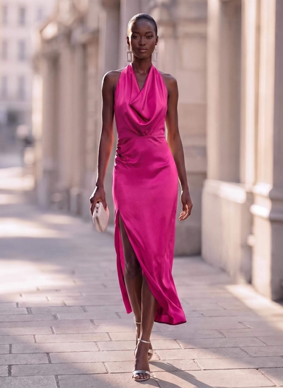 Modern Halter Sleeveless Ankle-Length Mother Of The Bride Dresses