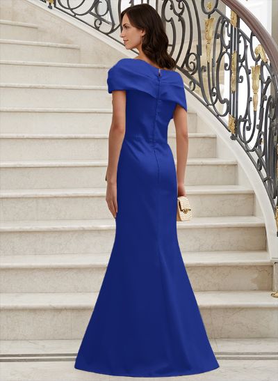 Elegant Wrap Sheath Mother Of The Bride Dresses With Split Front