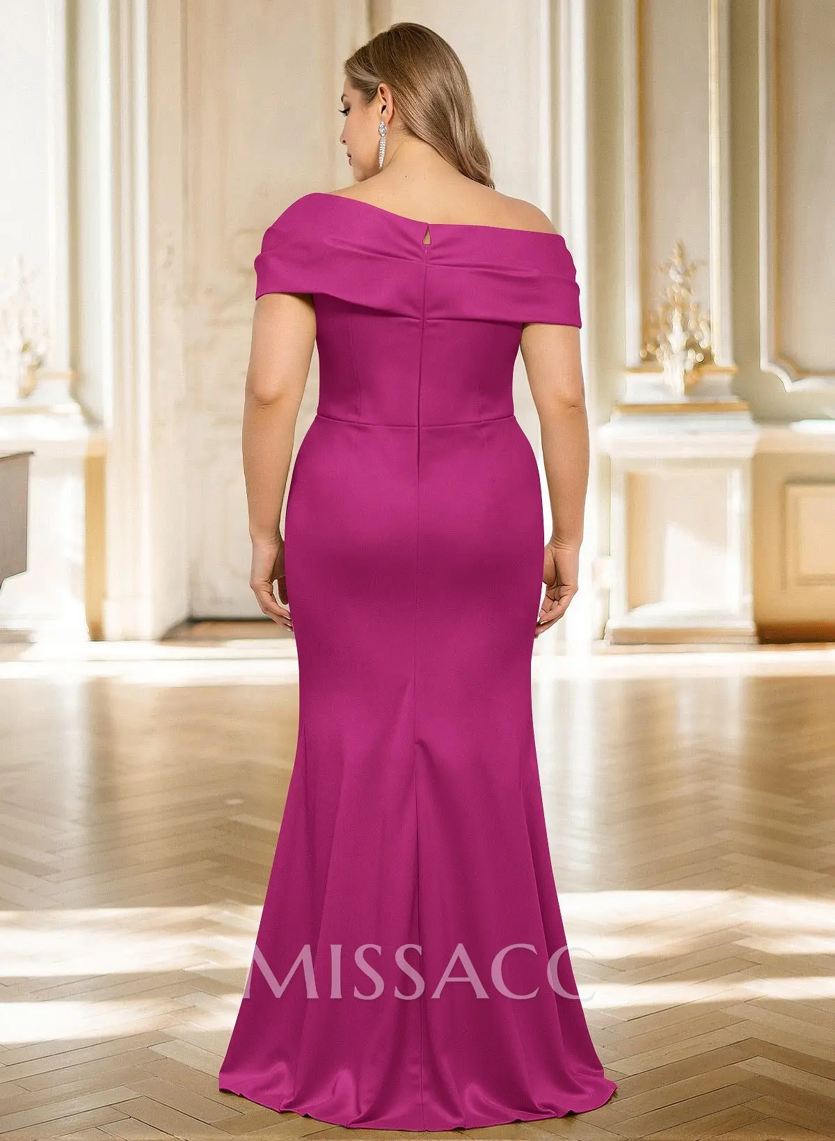 taffeta drop waist dress Marchesa Notte Drop Waist Mermaid Gown main image 1