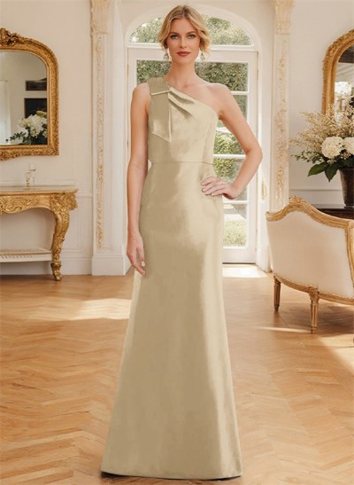 A-Line One-Shoulder Sleeveless Mother Of The Bride Dresses With Bow(s)