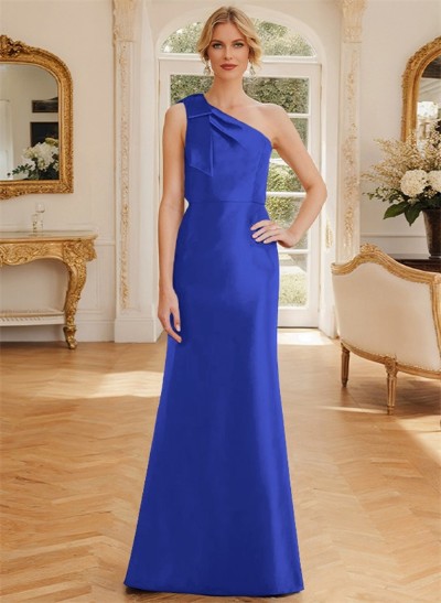 A-Line One-Shoulder Sleeveless Mother Of The Bride Dresses With Bow(s)