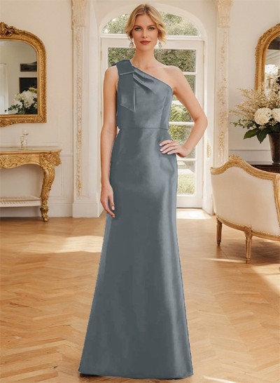 A-Line One-Shoulder Sleeveless Mother Of The Bride Dresses With Bow(s)