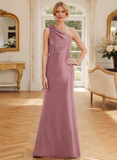 A-Line One-Shoulder Sleeveless Mother Of The Bride Dresses With Bow(s)