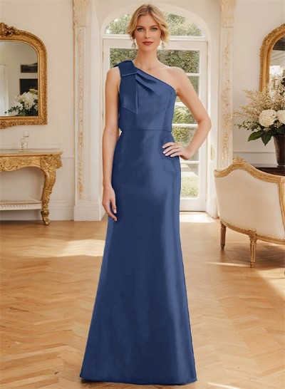 A-Line One-Shoulder Sleeveless Mother Of The Bride Dresses With Bow(s)