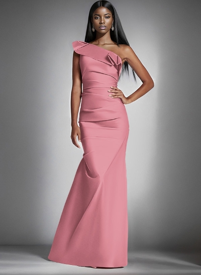 One-Shoulder Sleeveless Floor-Length Mother Of The Bride Dresses