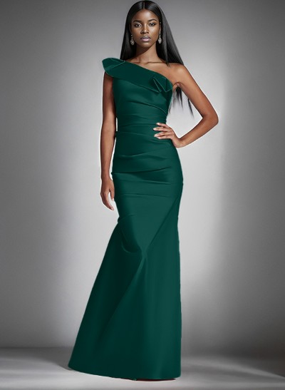 One-Shoulder Sleeveless Floor-Length Mother Of The Bride Dresses