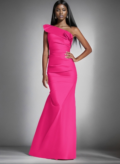 One-Shoulder Sleeveless Floor-Length Mother Of The Bride Dresses