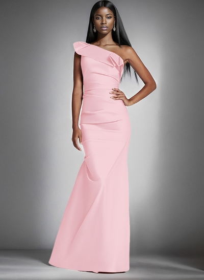 One-Shoulder Sleeveless Floor-Length Mother Of The Bride Dresses