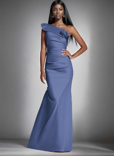 One-Shoulder Sleeveless Floor-Length Mother Of The Bride Dresses