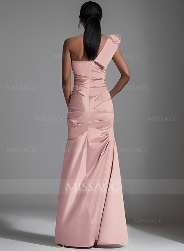 One-Shoulder Sleeveless Floor-Length Mother Of The Bride Dresses