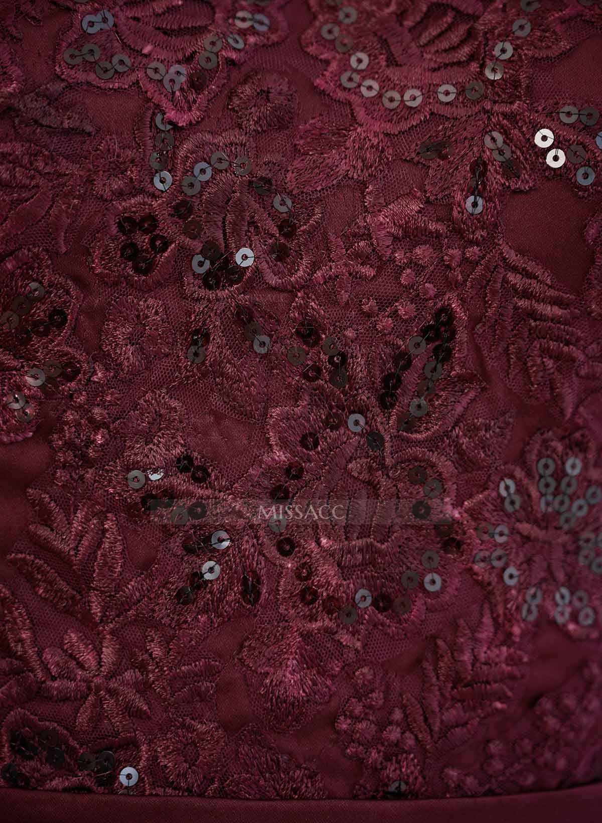 Elegant Lace A-Line Satin Mother Of The Bride Dresses With Pockets