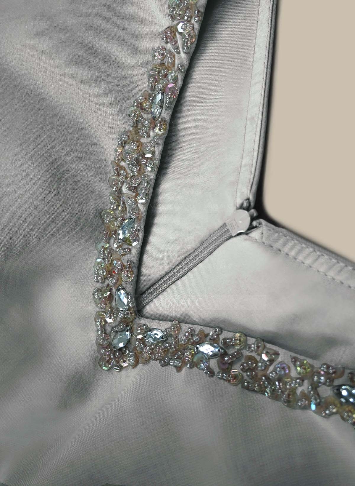 Elegant V-Neck Long Sleeves Floor-Length Mother Of The Bride Dresses With Optional Wrap