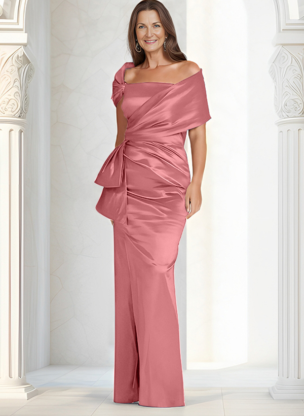 Elegant Wrap Sheath/Column Mother Of The Bride Dresses