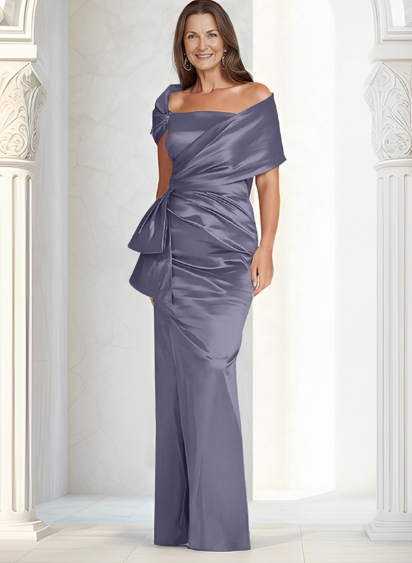 Elegant Wrap Sheath/Column Mother Of The Bride Dresses