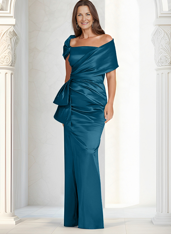 Elegant Wrap Sheath/Column Mother Of The Bride Dresses