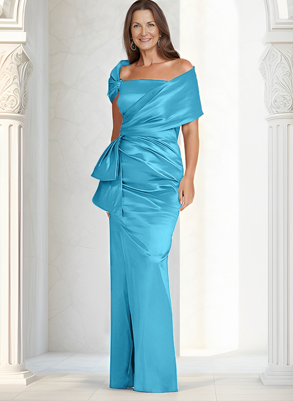 Elegant Wrap Sheath/Column Mother Of The Bride Dresses
