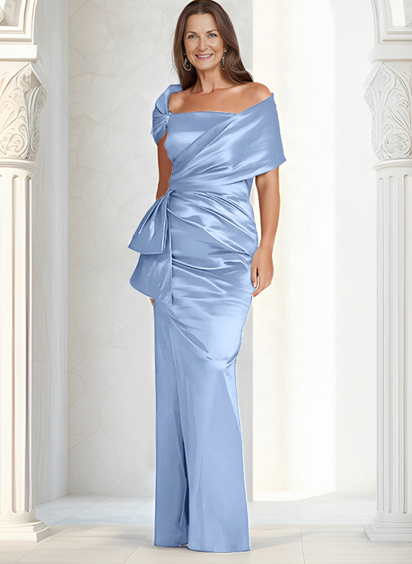 Elegant Wrap Sheath/Column Mother Of The Bride Dresses