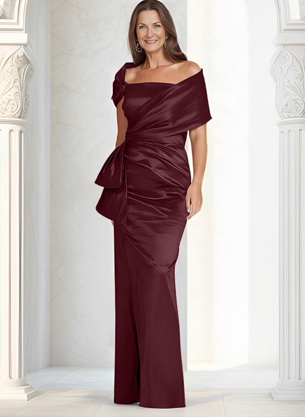 Elegant Wrap Sheath/Column Mother Of The Bride Dresses