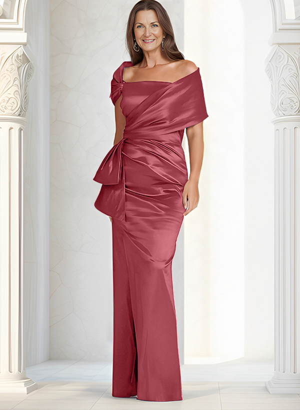 Elegant Wrap Sheath/Column Mother Of The Bride Dresses