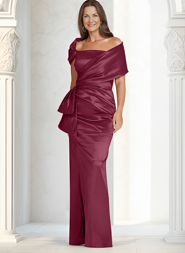 Elegant Wrap Sheath/Column Mother Of The Bride Dresses