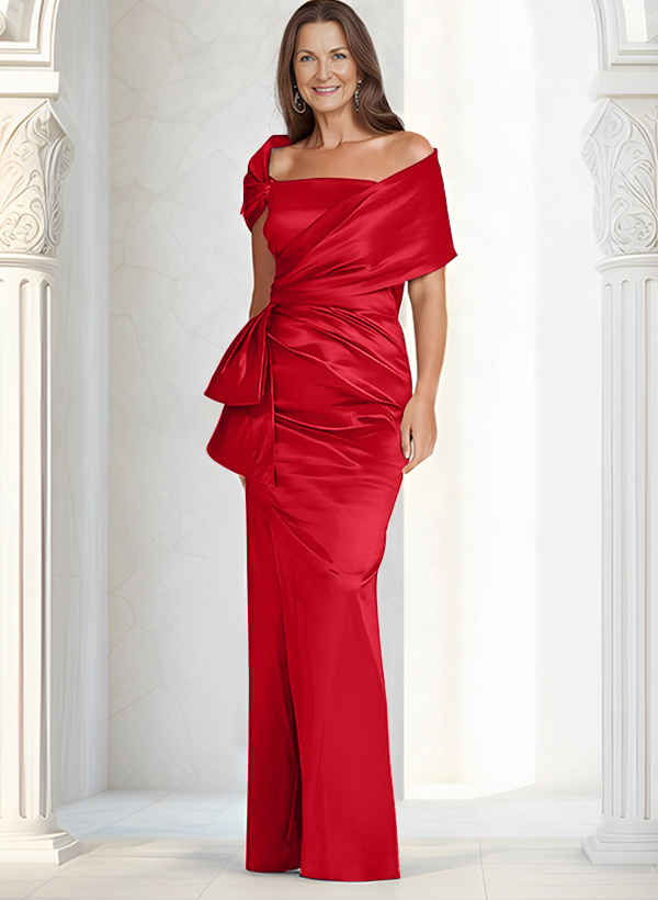 Elegant Wrap Sheath/Column Mother Of The Bride Dresses