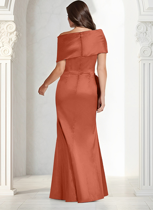 Elegant Wrap Sheath/Column Mother Of The Bride Dresses