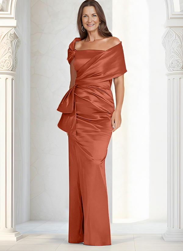 Elegant Wrap Sheath/Column Mother Of The Bride Dresses