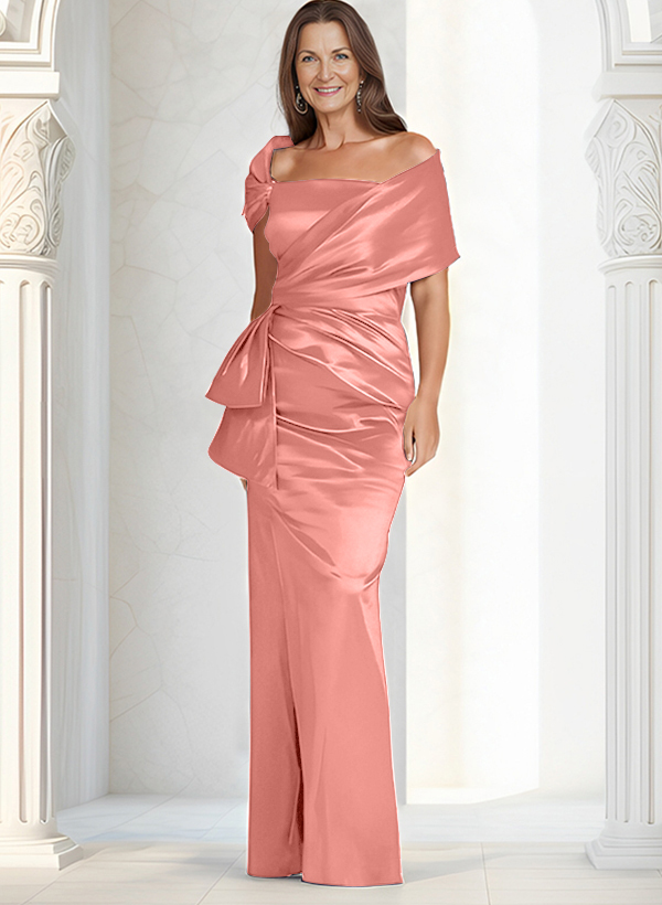 Elegant Wrap Sheath/Column Mother Of The Bride Dresses