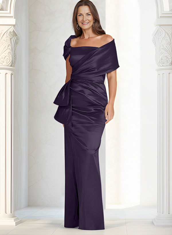 Elegant Wrap Sheath/Column Mother Of The Bride Dresses