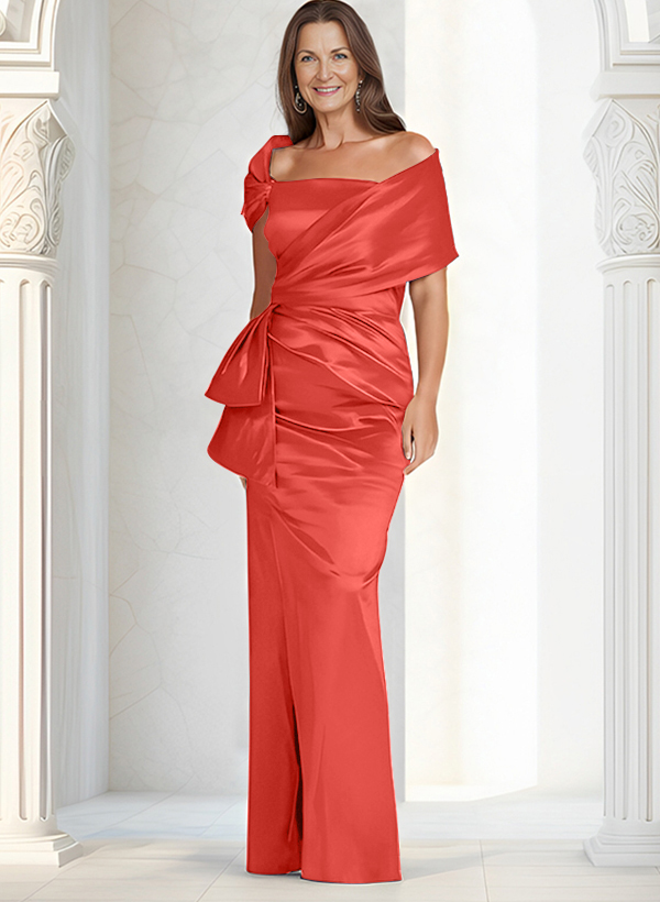 Elegant Wrap Sheath/Column Mother Of The Bride Dresses