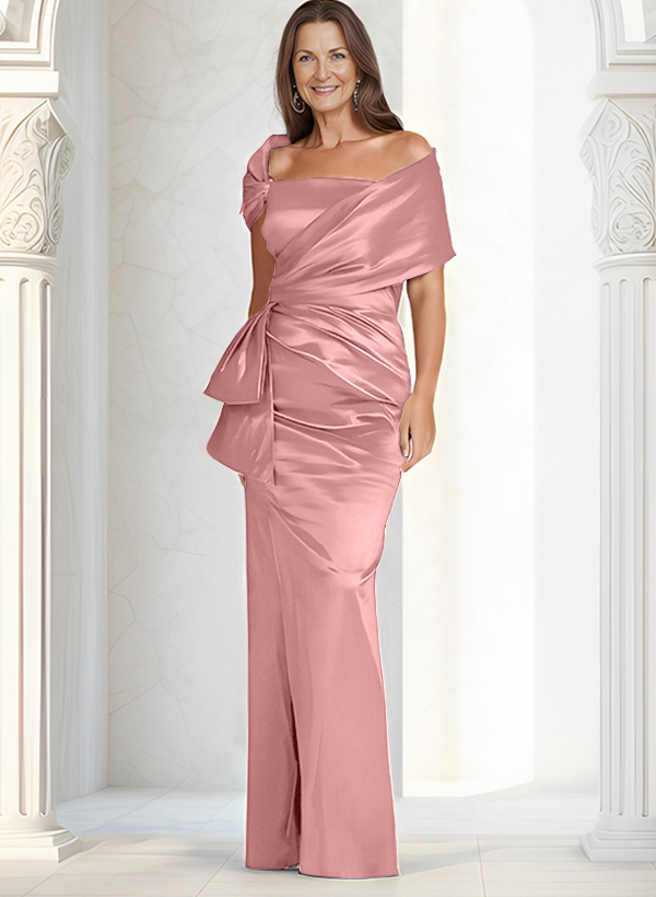 Elegant Wrap Sheath/Column Mother Of The Bride Dresses