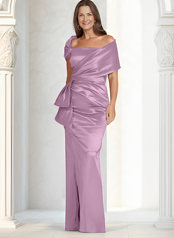 Elegant Wrap Sheath/Column Mother Of The Bride Dresses