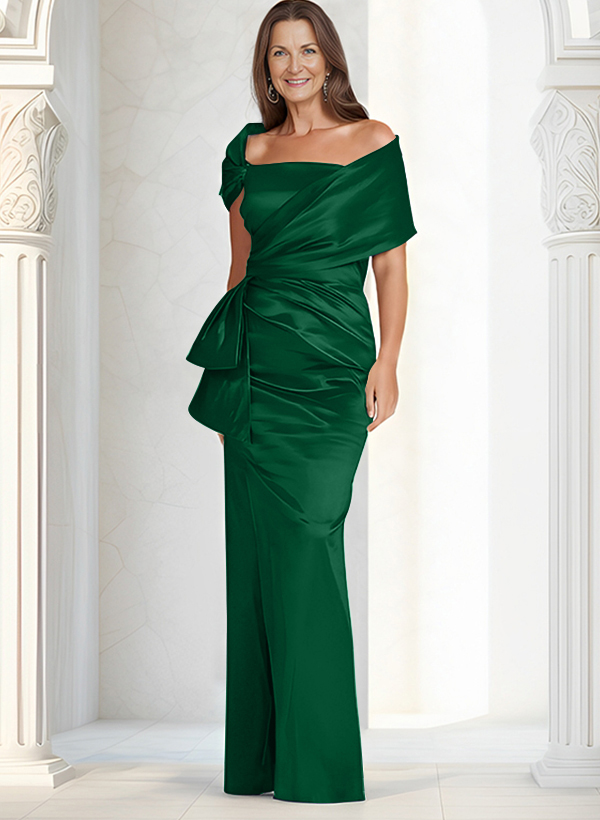 Elegant Wrap Sheath/Column Mother Of The Bride Dresses