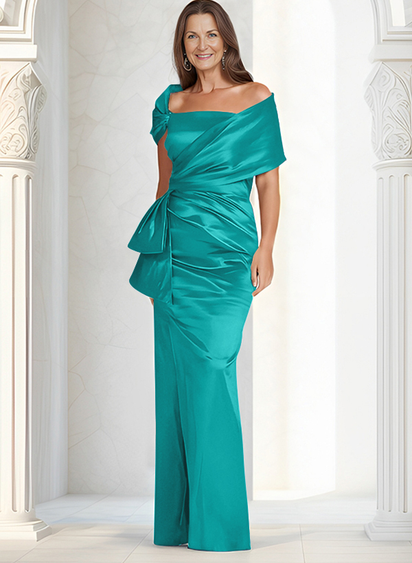 Elegant Wrap Sheath/Column Mother Of The Bride Dresses