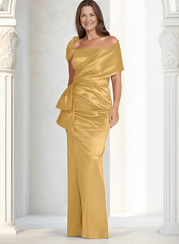Elegant Wrap Sheath/Column Mother Of The Bride Dresses