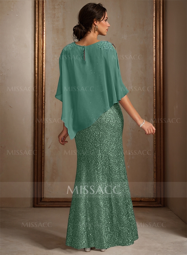 Elegant Floor-Length Chiffon/Sequined Mother Of The Bride Dresses With Beading