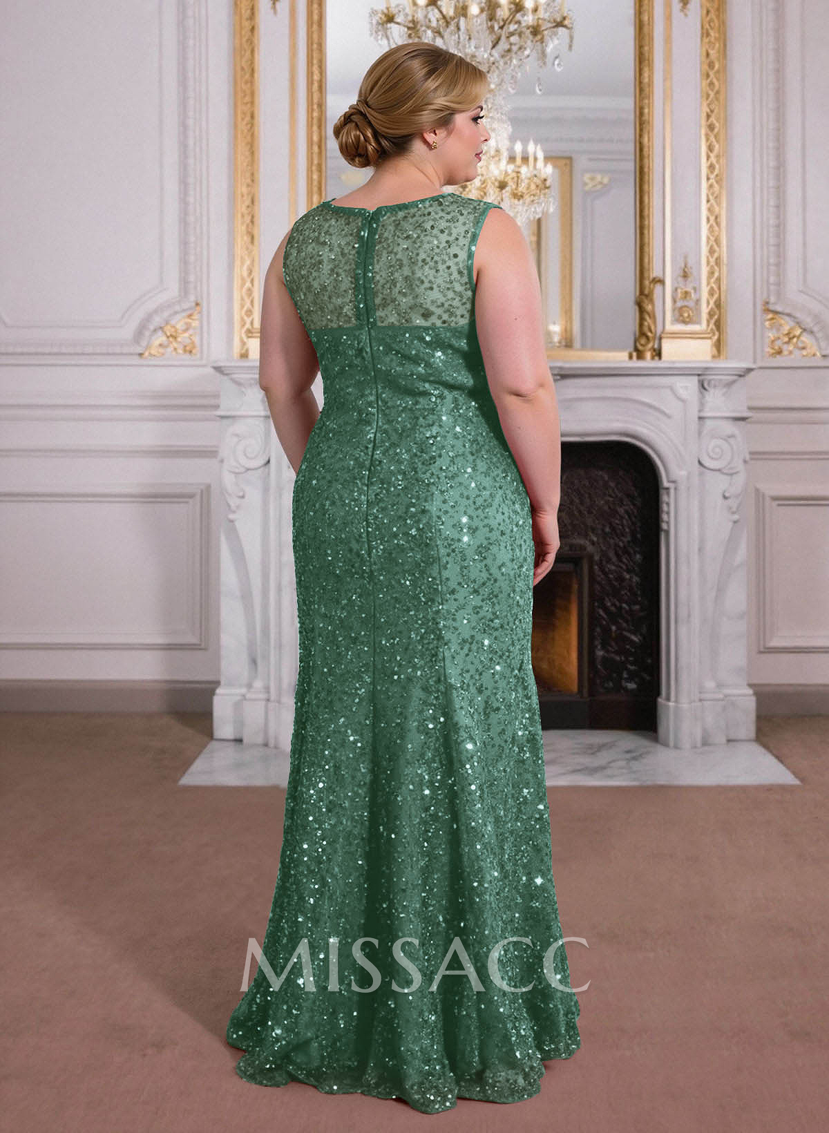 Elegant Floor-Length Chiffon/Sequined Mother Of The Bride Dresses With Beading Elegant Floor-Length Chiffon/Sequined Mother Of The Bride Dresses With Beading